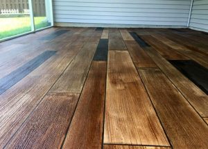 Wood Stamped Concrete