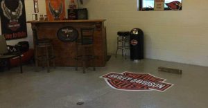 Garage Epoxy With Logo