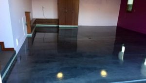 Metallic Epoxy Floor Basement