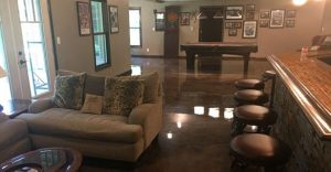 Metallic epoxy resin floor Boise Idaho